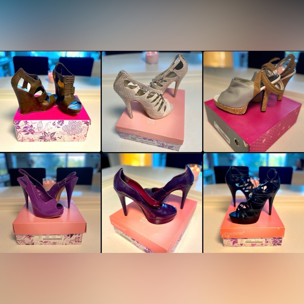Practically BNWOT - Shoedazzle Shoe Lot - 6 sets of Heel Pumps!!  - 8.5